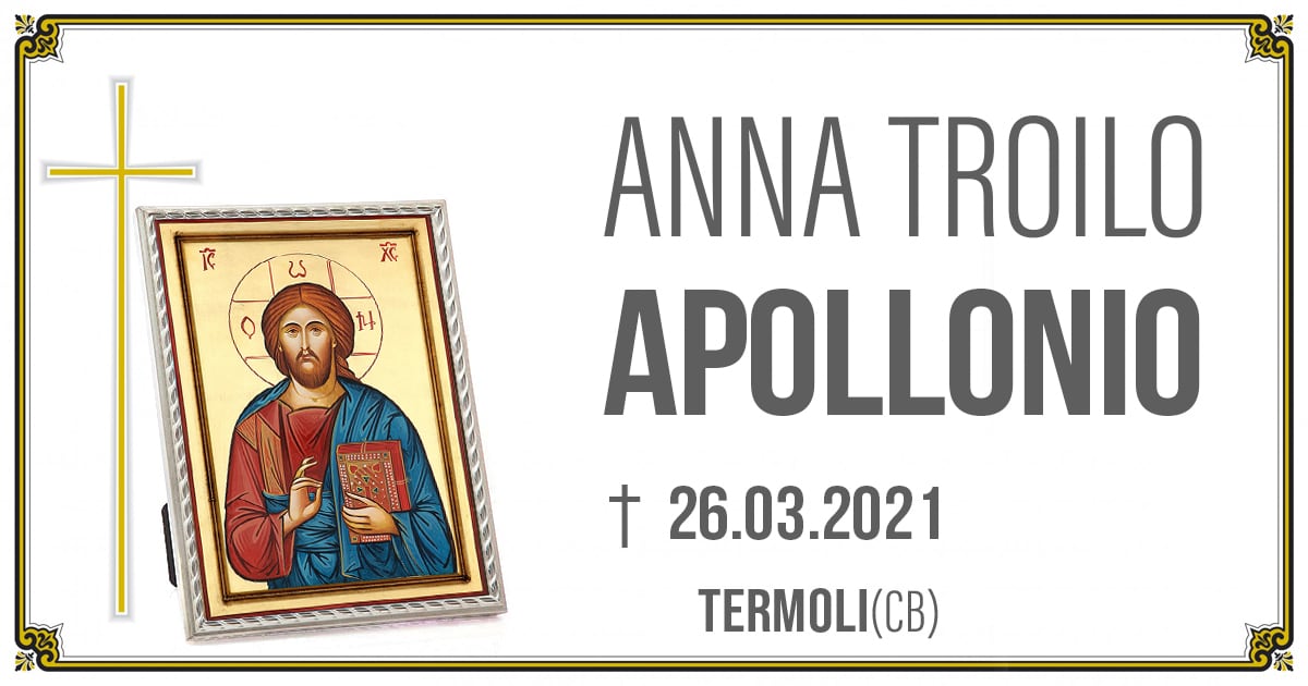 ANNA TROILO APOLLONIO 26.03.2021