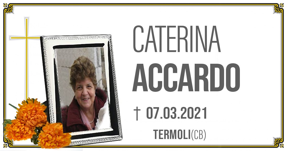CATERINA ACCARDO 07.03.2021