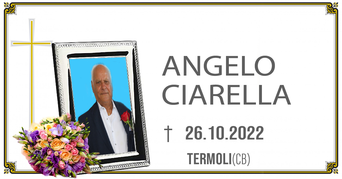 ANGELO CIARELLA 26/10/2022