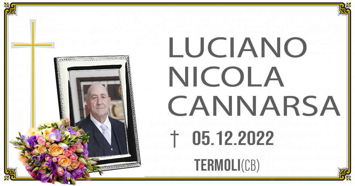 LUCIANO NICOLA CANNARSA  05/12/2022