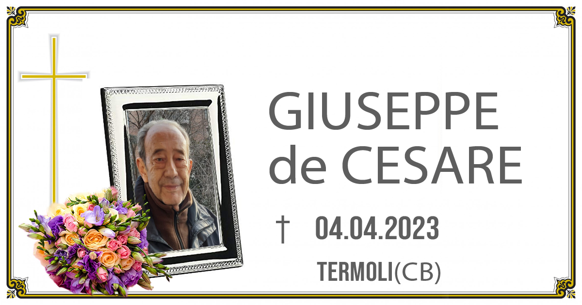 GIUSEPPE de CESARE 04/04/2023