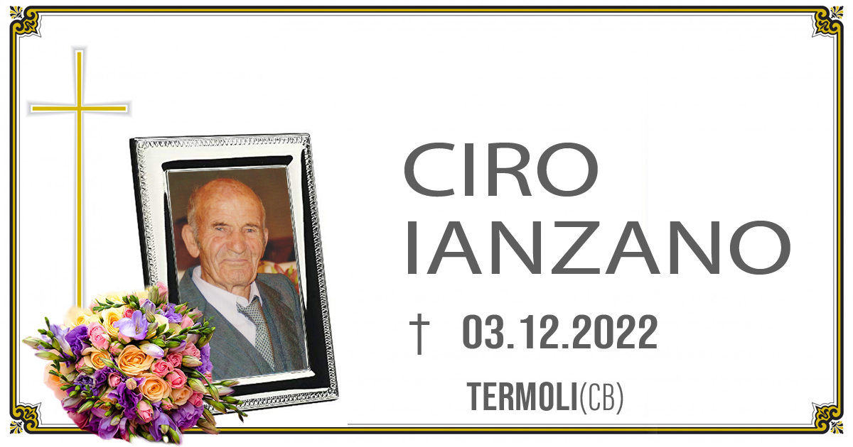 CIRO IANZANO  03/12/2022