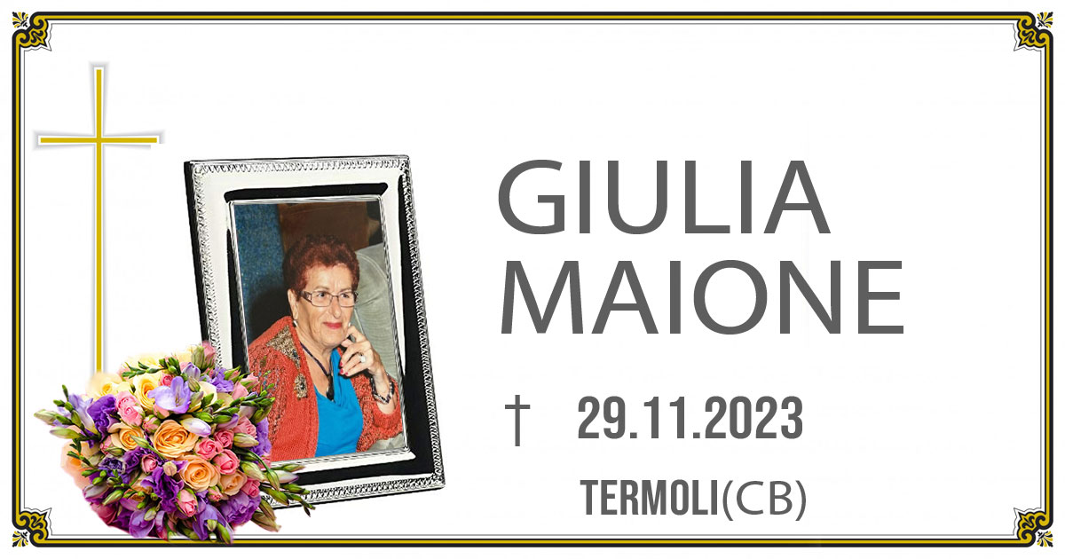 GIULIA MAIONE 29/11/2023