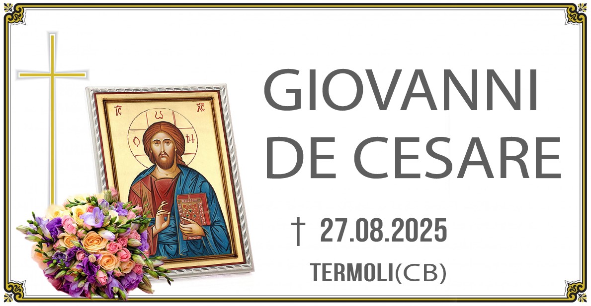 GIOVANNI DE CESARE 27/08/2025